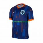 Camisolas de futebol Holanda Equipamento Alternativa Euro 2024 Manga Curta